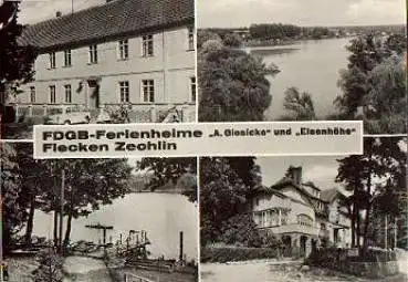 16837 Fleck Zechlin FDGB-Ferienheime A. Giesicke und Eisenhöhe * ca. 1970