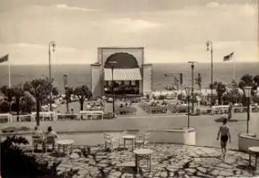 17429 Bansin, Konzertplatz mit Musikpavillon o 19.9.1952