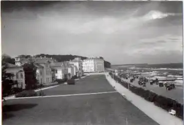 18209 Heiligendamm, Strandansicht, Promenade, Echtfoto keine AK., * ca. 1960