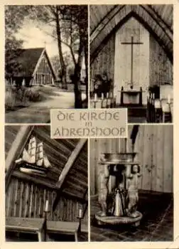 18347 Ahrenshoop Kirche Innenraum * ca. 1960