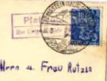 01824 Pfaffendorf über Königstein Landpoststempel auf AK Nadelöhr o 30.8.1958