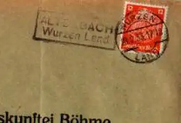 04828 Altenbach Landpoststempel o 23.2.1933 auf Umschlag