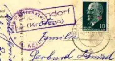 01824 Pfaffendorf Kreis Pirna Landpoststempel auf AK Pfaffenstein o 6.10.1962