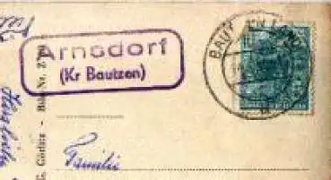 02633 Arnsdorf Landpoststempel o 14.6.1960 auf AK Sora