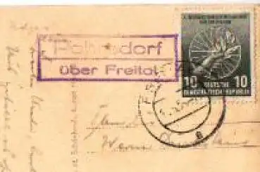 01737 Pohrsdorf Landpoststempel o 18.05.1956 auf AK Tharandter Wald 