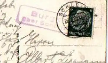 07924 Burgk über Schleiz Landpoststempel o 27.8.1938