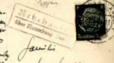 06628 Rehehausen Landpoststempel Posthilfsstellenstempel o 29.5.1938 auf AK