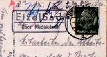 07407 Etzelbach Landpoststempel o 9.6.1938 auf AK