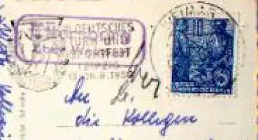 99423 Ettersburg Landpoststempel Posthilfsstellenstempel o 1959 AK Weimar Deutsches Nationaltheater