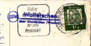 57610 Wolferschen Landpoststempel Posthilfsstellenstempel o ca. 1960