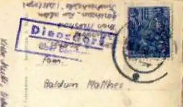 15864 Diensdorf Landpoststempel o 28.7.1958 AK Scharmützelsee