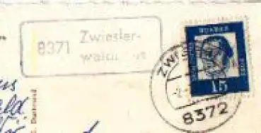 94227 Zwiesler-Waldhaus Landpoststempel o 1971 auf AK Zwieslerwaldhaus