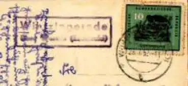 37339 Wintzingerode Leinefelde-Worbis Landpoststempel o 1953