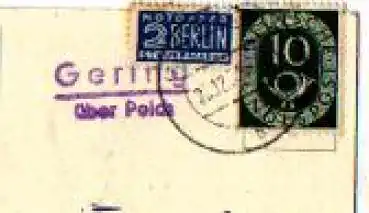 56751 Gerin Landpoststempel Posthilfsstellenstempel o 20.12.1955