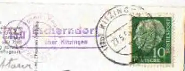 97332 Escherndorf Landpoststempel o 27.5.1955