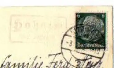 97318 Hoheim Landpoststempel o 3.1.1939 auf Neujahrskarte