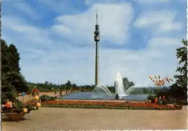 Dortmund Westfalenpark mit Fernsehturm gebr. 31.12.1966