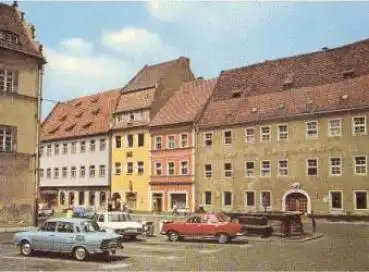 01796 Pirna Markt mit PKW Skoda S100 o 12.3.1974