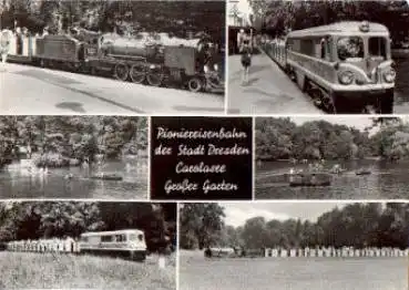 Dresden Grosser Garten Pioniereisenbahn Parkeisenbahn *ca. 1975