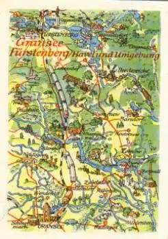 16775 Gransee Fürstenberg Havel Landkarten von A. Hoppe, o 18.06.1976
