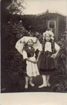 Spreewald Trachten Kinder Echtfoto * ca. 1930