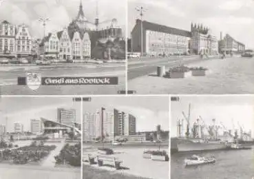 Rostock Ansichtskarte o 28.1.1975