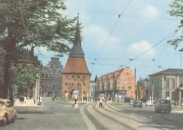 Rostock Steintor Straßenbahn * ca. 1965