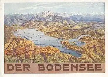 78224 Bodensee Landkarte *ca. 1960