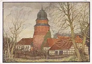 49356 Diepholz Schloß Künstlerkarte Robert Koepfe * ca. 1940