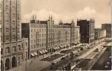 Rostock Lange Strasse Straßenbahn *ca. 1960