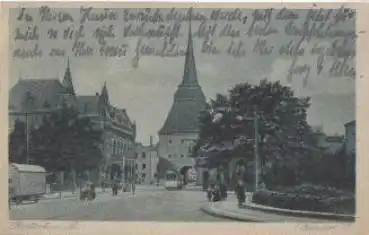 Rostock Steintor gebr. 01.06.1924