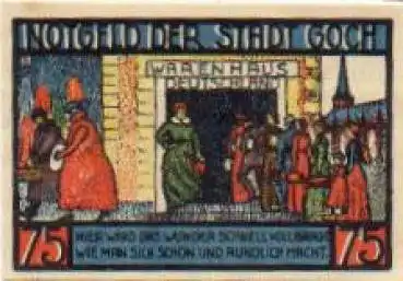 47574 Goch Städtenotgeld 75 Pfennige Nr. 5 1922