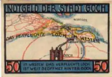 47574 Goch Städtenotgeld 50 Pfennige Nr. 1 1922