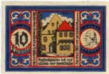 Osnabrück Städtenotgeld Wert 10 Pfennige Möserhaus 1921