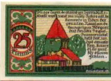 Osnabrück Städtenotgeld Wert 25 Pfennig Fernickelturm 1921