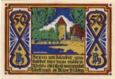 Osnabrück Städtenotgeld Wert 25 Pfennige Bocksturm 1921