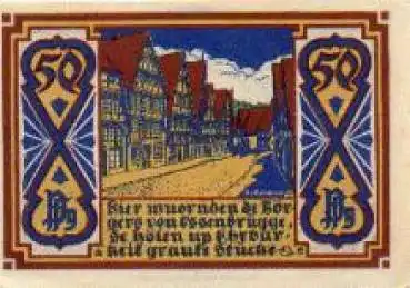 Osnabrück Städtenotgeld Wert 50 Pfennige Biergasse 1921
