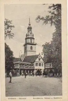 64711 Erbach Schloßwache Rathaus Stadtkirche o 24.6.1920