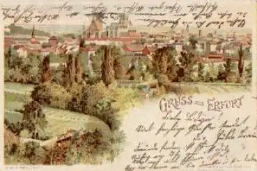Erfurt Farblitho o 20.1.1900