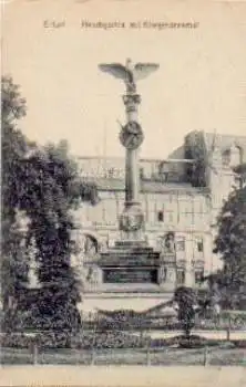 Erfurt Hirschgarten mit Kriegerdenkmal * ca. 1910