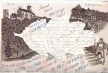 99817 Wartburg Eisenach Litho o 16.9.1899