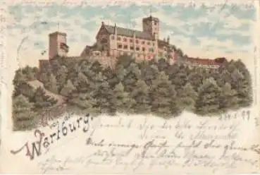 99817 Wartburg Eisenach Farblitho o 24.6.1899