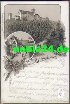 Eisenach Wartburg Litho o 26.6.1896