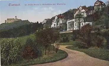 Eisenach, Dr. Fritz Reuters Wohnhaus mit Wartburg, * 1923