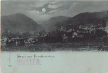 99894 Friedrichroda Mondscheinkarte * ca. 1900