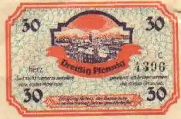 99894 Friedrichroda Städtenotgeld Wert 30 Pfennige ca. 1920