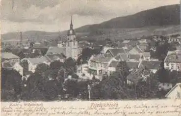 99894 Friedrichroda Kirche und Wilhelmsplatz o 16.7.1910