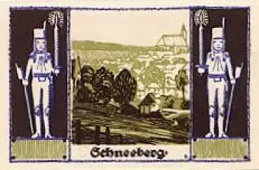 08289 Schneeberg Städtenotgeld Wert 50 Pfennige 1921