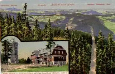 08309 Auersberg Unterkunftshaus Aussichtsturm  *ca. 1910