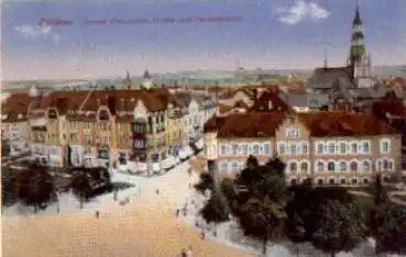 Zwickau Innere Plauensche Strasse und Hauptzollamt o 25.7.1918